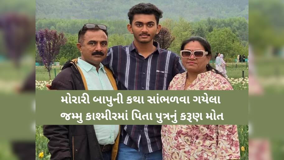 'પપ્પાને હાથે વાગ્યુ છે...', પહેલગામ આતંકી હુમલામાં ભાવનગરના પિતા-પુત્રનું મોત, એકને ઈજા