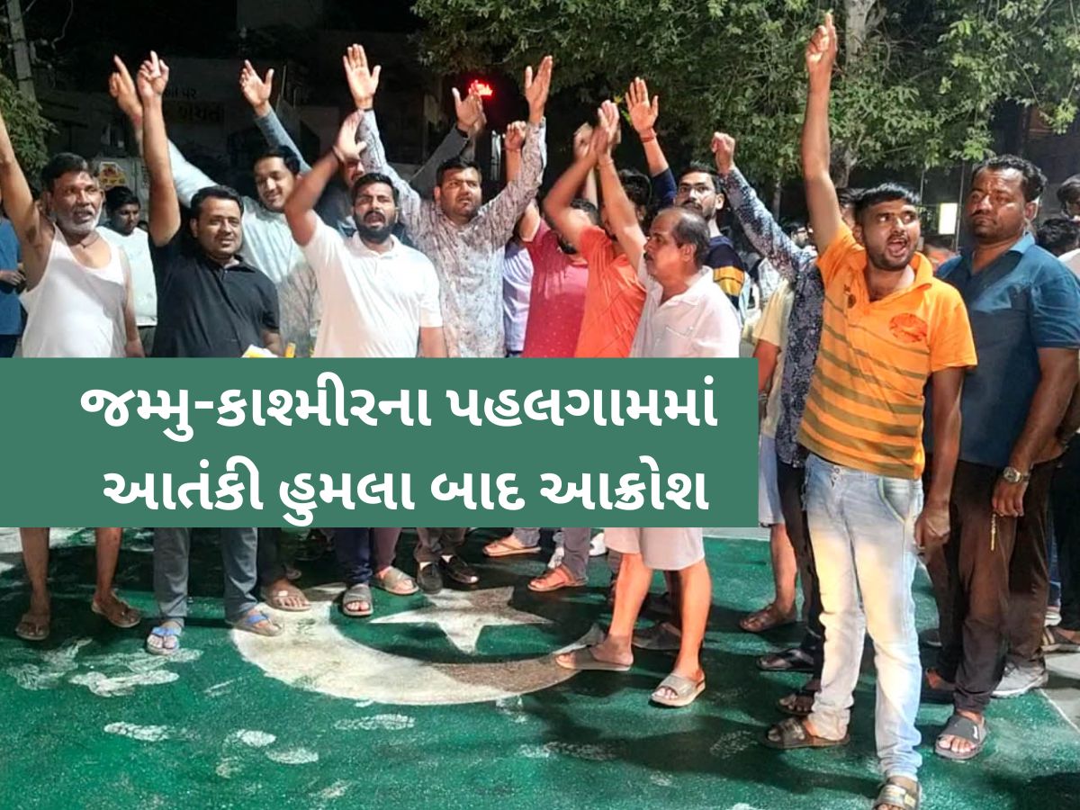 પહેલગામ આતંકી હુમલાના પડધા ગુજરાતમાં પડ્યા! અડધીરાત્રે આણંદમાં અનોખી રીતે કર્યા વિરોધ પહેલગામ આતંકી હુમલાના પડધા ગુજરાતમાં પડ્યા! અડધીરાત્રે આણંદમાં અનોખી રીતે કર્યા વિરોધ