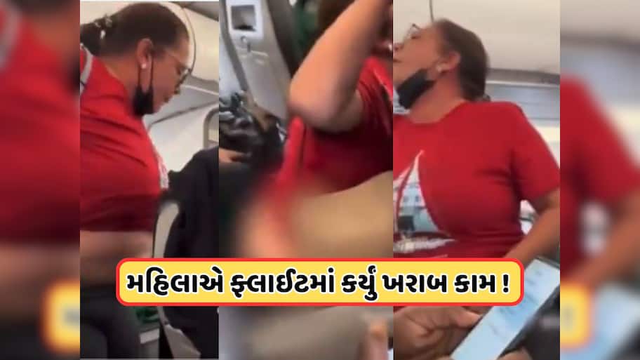 Viral Video: ફ્લાઇટમાં મહિલાએ કપડાં ઉતારીને કર્યું શરમજનક કૃત્ય, હંગામો મચાવ્યો, લોકો થયા હેરાન-પરેશાન