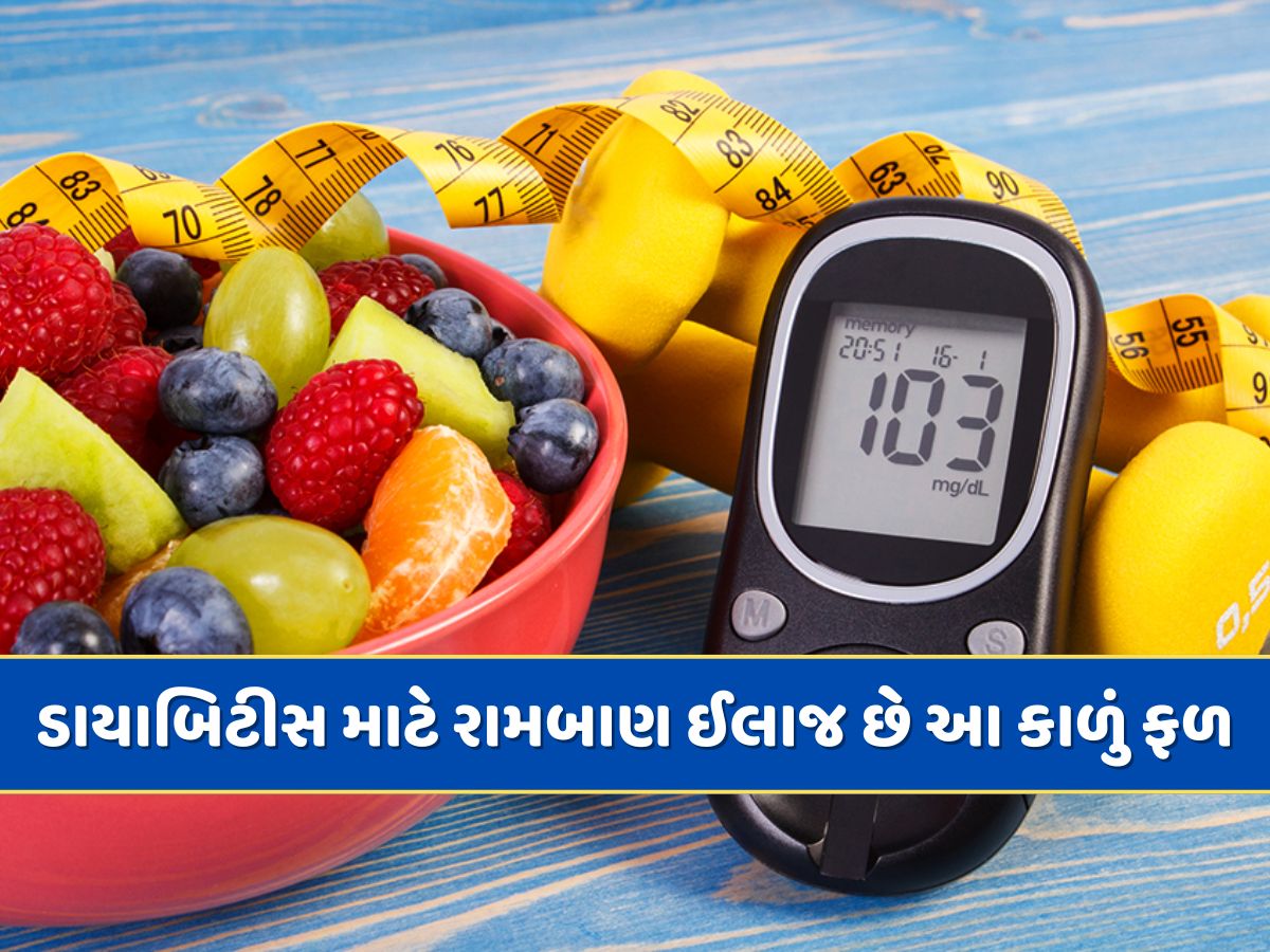 ડાયાબિટીસના દર્દીઓ માટે દવા જેવું કામ કરે છે આ કાળું ફળ, બીજથી લઈને પાંદડા સુધી છે ફાયદાકારક