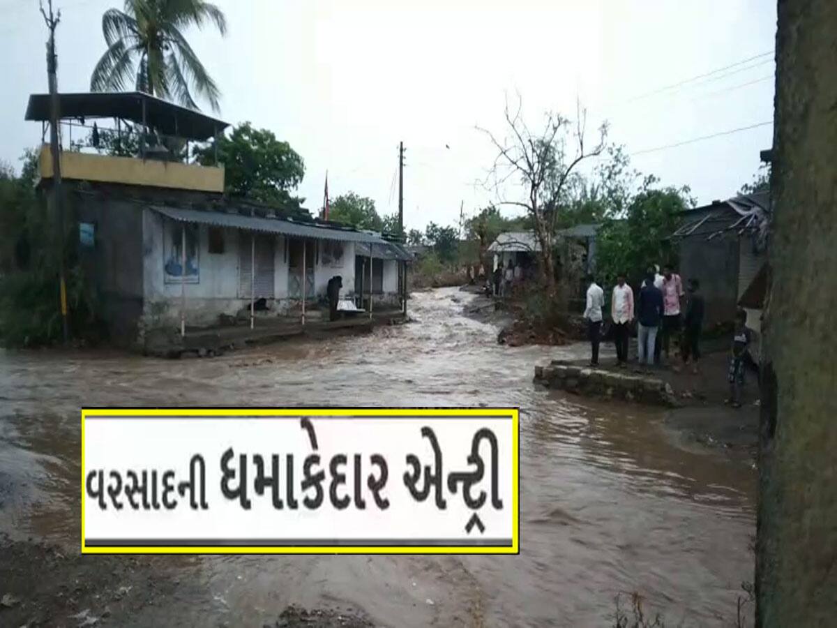 ગુજરાતના આ જિલ્લાઓમાં તૂટી પડ્યો ધોધમાર વરસાદ, ભારે વરસાદની આગાહી વચ્ચે નદીઓ વહી