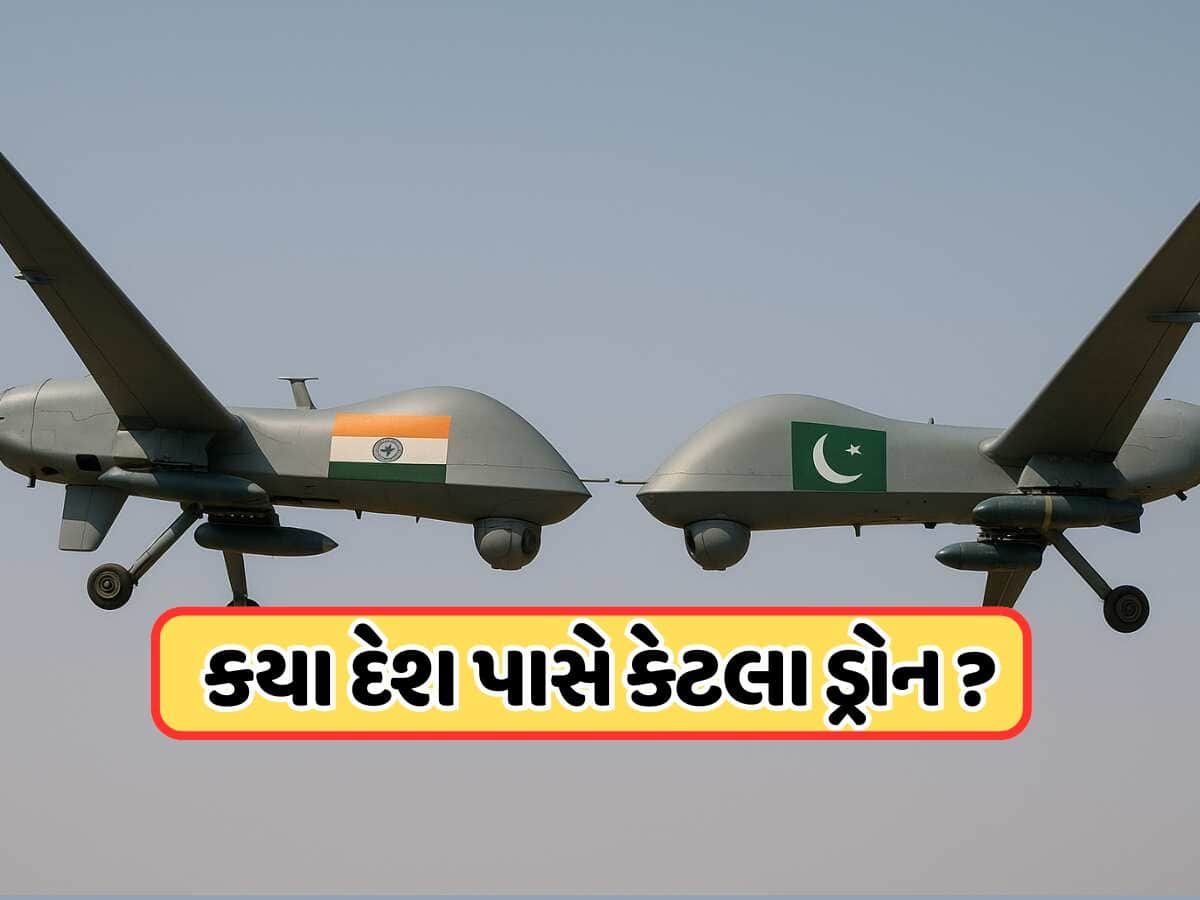 ભારત કે પાકિસ્તાન... ડ્રોનના મામલે કયો દેશ છે આગળ, જાણો કોની પાસે છે કેટલા ડ્રોન ? ભારત કે પાકિસ્તાન... ડ્રોનના મામલે કયો દેશ છે આગળ, જાણો કોની પાસે છે કેટલા ડ્રોન ?