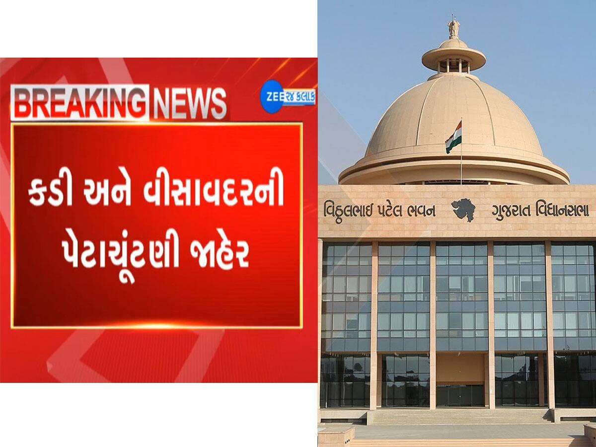 ગુજરાતમાં ચૂંટણી આવી : કડી અને વિસાવદર પેટાચૂંટણીની તારીખ જાહેર થઈ 