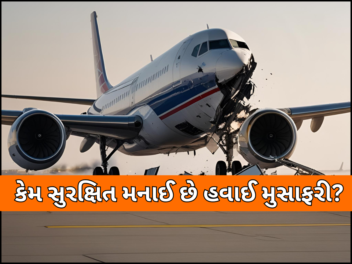પ્લેન ક્રેશની ઘણી ઘટનાઓ છતા પણ સૌથી સુરક્ષિત કેમ મનાઈ છે હવાઈ સફર, આ છે તેનું કારણ પ્લેન ક્રેશની ઘણી ઘટનાઓ છતા પણ સૌથી સુરક્ષિત કેમ મનાઈ છે હવાઈ સફર, આ છે તેનું કારણ