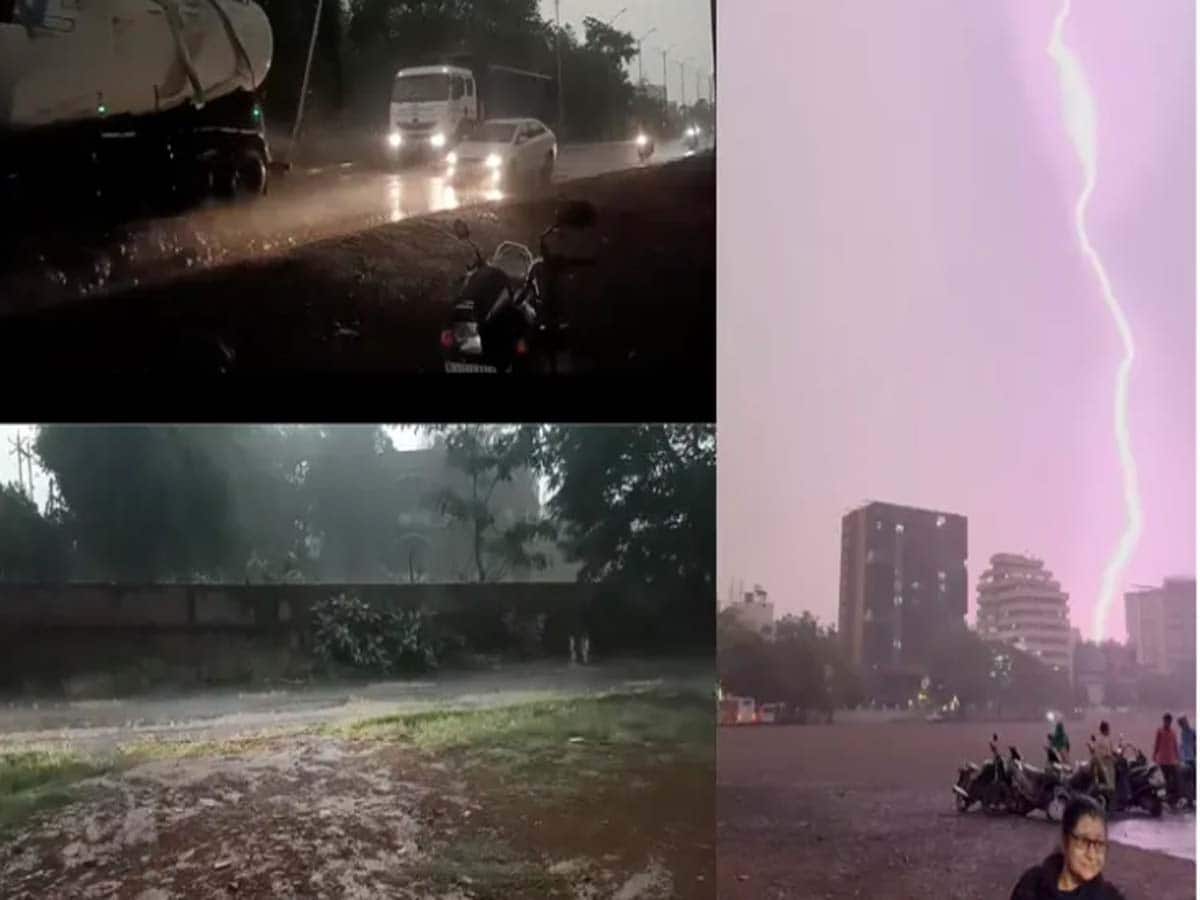 રાજકોટ-ગોંડલમાં મેઘરાજાનું રૌદ્ર સ્વરૂપ: કડાકા ભડાકા સાથે એક કલાકમાં ચાર ઇંચ વરસાદ