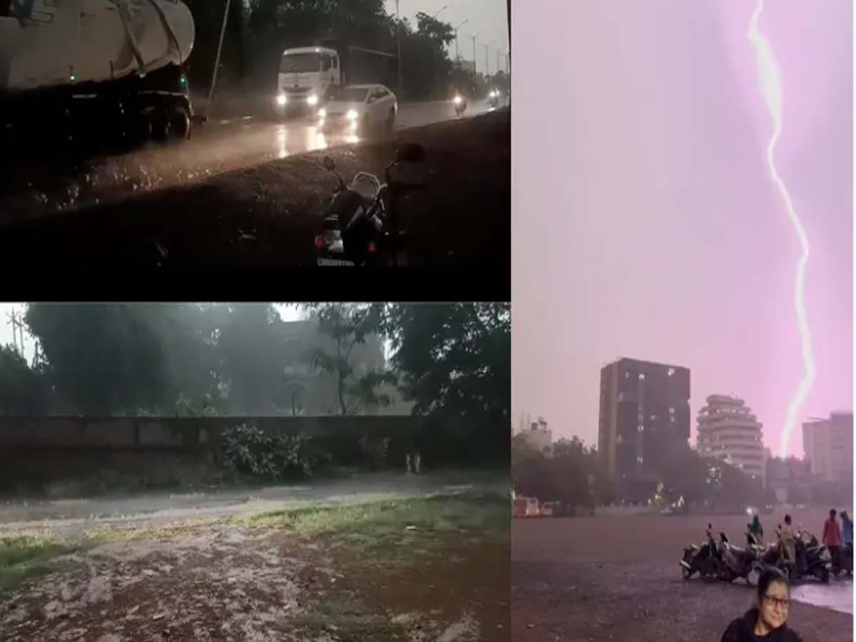 રાજકોટ-ગોંડલમાં મેઘરાજાનું રૌદ્ર સ્વરૂપ: કડાકા ભડાકા સાથે એક કલાકમાં ચાર ઇંચ વરસાદ