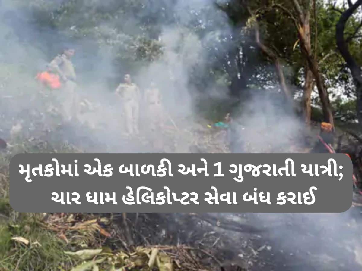 કેદારનાથ હેલિકોપ્ટર દુર્ઘટનામાં જીવ ગુમાવનાર 7 લોકોના સામે આવ્યા નામ; 1 ગુજરાતી શ્રદ્ધાળુના મોતની આશંકા