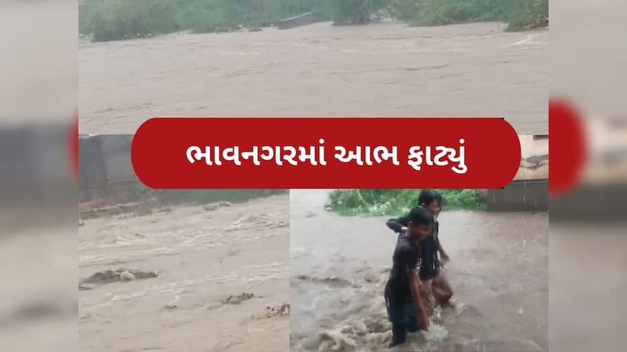 ભાવનગરમાં જળબંબાકાર, અનેક જગ્યાએ પાણી ભરાયા, જેસરમાં 9 ઈંચ, પાલિતાણા અને મહુવામાં 7-7 ઈંચ વરસાદ
