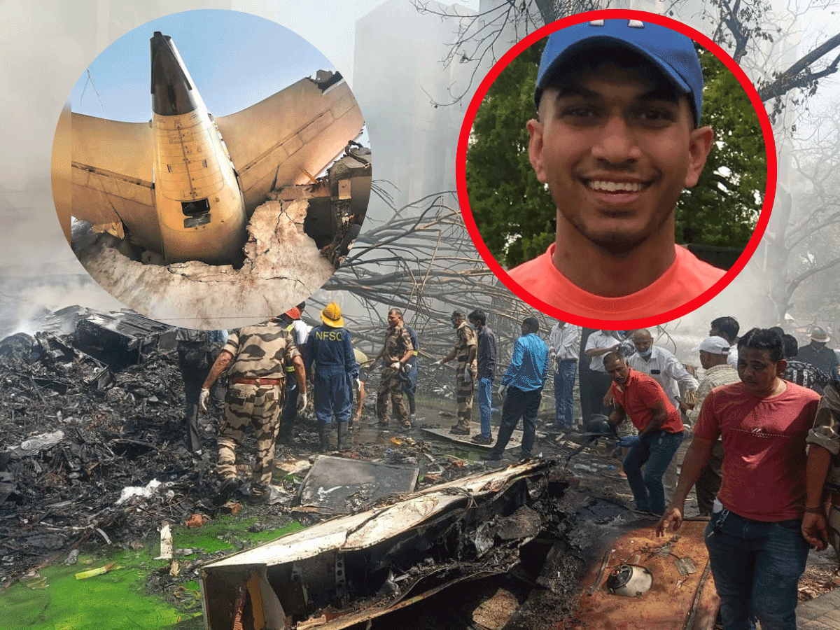 Ahmedabad Plane Crash: અમદાવાદમાં એર ઈન્ડિયાનું જે પ્લેન તૂટી પડ્યું તેમાં 23 વર્ષના ઉભરતા ક્રિકેટર દીર્ધ પટેલનો પણ જીવ ગયો, ખાસ જાણો તેના વિશે Ahmedabad Plane Crash: અમદાવાદમાં એર ઈન્ડિયાનું જે પ્લેન તૂટી પડ્યું તેમાં 23 વર્ષના ઉભરતા ક્રિકેટર દીર્ધ પટેલનો પણ જીવ ગયો, ખાસ જાણો તેના વિશે