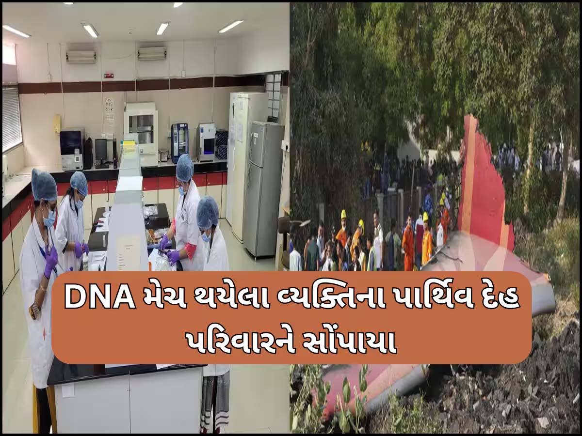 અમદાવાદ પ્લેન ક્રેશમાં મૃત્યુ પામેલા 163 લોકોના DNA સેમ્પલ મેચ થયા, અત્યાર સુધીમાં 124 પાર્થિવ દેહ સોંપાયા