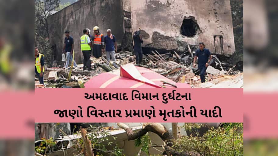 Ahmedabad Plane Crash Death: કયા જિલ્લામાં કેટલા લોકોના મોત થયા, જાણો વિસ્તાર પ્રમાણે મૃતકોની યાદી