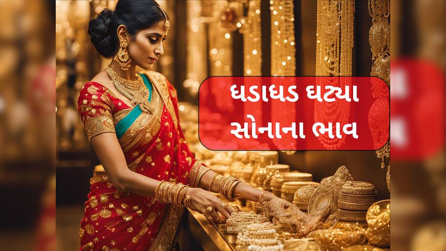 Latest Gold Rate: ધડામ થયું સોનું, 24 કલાકમાં સોનાના ભાવમાં મોટો કડાકો જોવા મળ્યો, 22-24 કેરેટના લેટેસ્ટ ભાવ જાણો