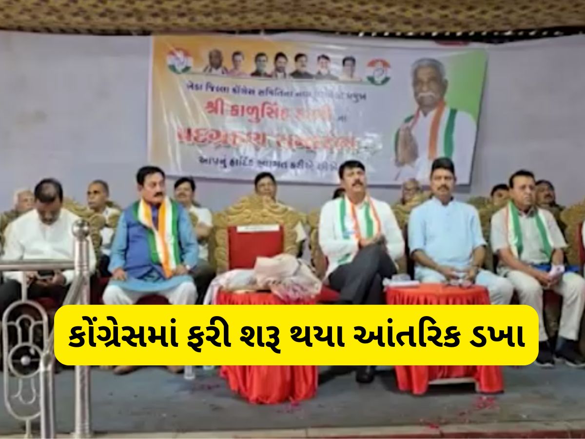 કેટલા મોરચે લડશે કોંગ્રેસ! નવા પ્રમુખની વરણી થતા જ ખેડા-મહેસાણામાં થયો મોટો ભડકો કેટલા મોરચે લડશે કોંગ્રેસ! નવા પ્રમુખની વરણી થતા જ ખેડા-મહેસાણામાં થયો મોટો ભડકો