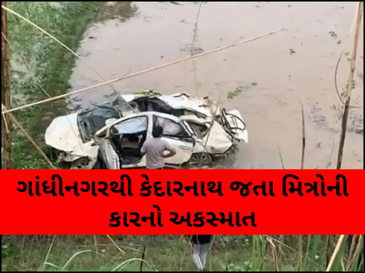મુઝફ્ફરનગરમાં ગમખ્વાર અકસ્માત, ફ્લાયઓવર પરથી ઈનોવા કાર ખાબકતા ગાંધીનગરના 4 યુવકોના મોત; 1 ગંભીર