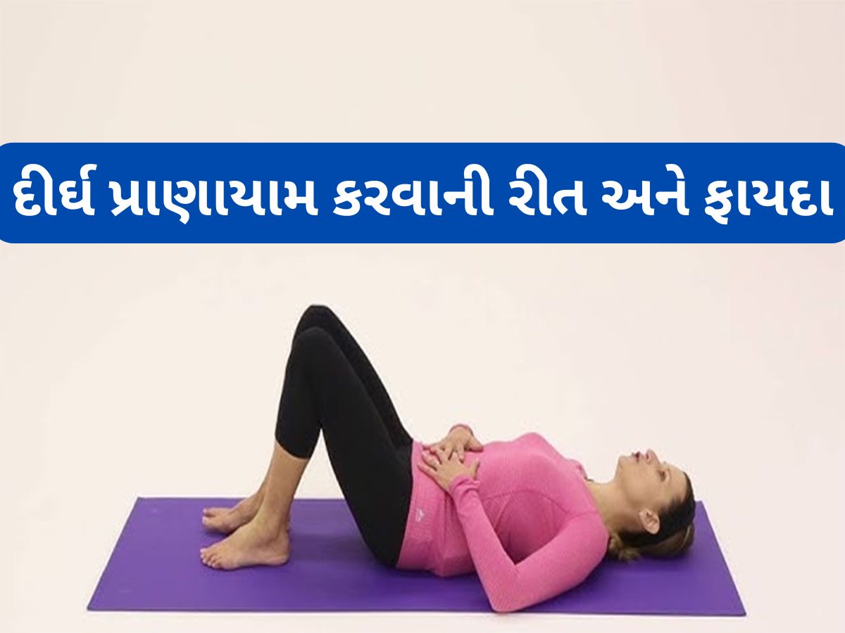 Dirgha Pranayama: સાવ સરળ છે દીર્ઘ પ્રાણાયામ કરવું, મેન્ટલ અને ફિઝિકલ હેલ્થ માટે વરદાન છે આ બ્રિધીંગ એક્સરસાઈઝ Dirgha Pranayama: સાવ સરળ છે દીર્ઘ પ્રાણાયામ કરવું, મેન્ટલ અને ફિઝિકલ હેલ્થ માટે વરદાન છે આ બ્રિધીંગ એક્સરસાઈઝ