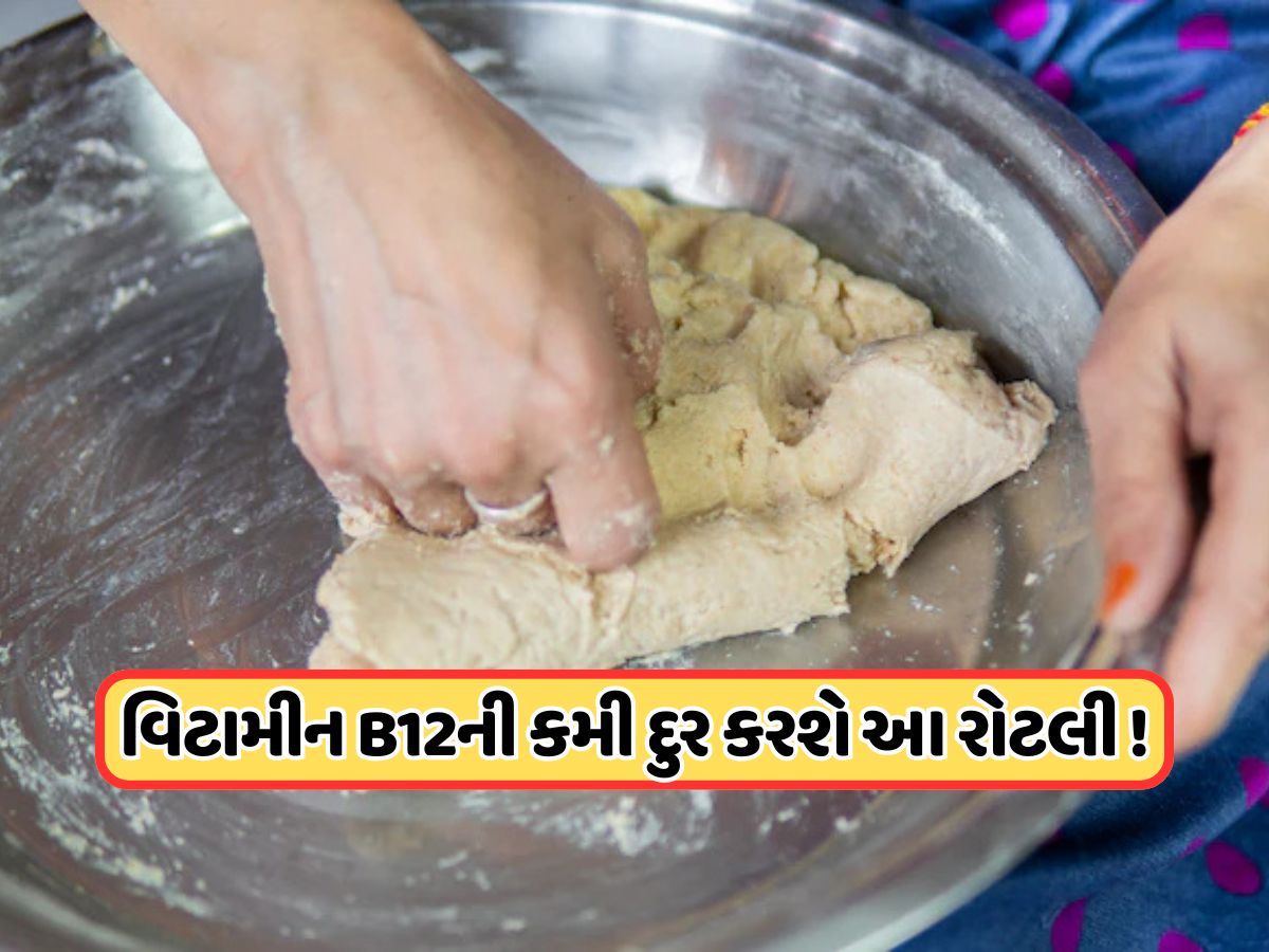 રોટલી બનાવતા પહેલા લોટમાં મિક્સ કરો આ એક વસ્તુ, નહીં રહે વિટામિન B12ની કમી ! રોટલી બનાવતા પહેલા લોટમાં મિક્સ કરો આ એક વસ્તુ, નહીં રહે વિટામિન B12ની કમી !
