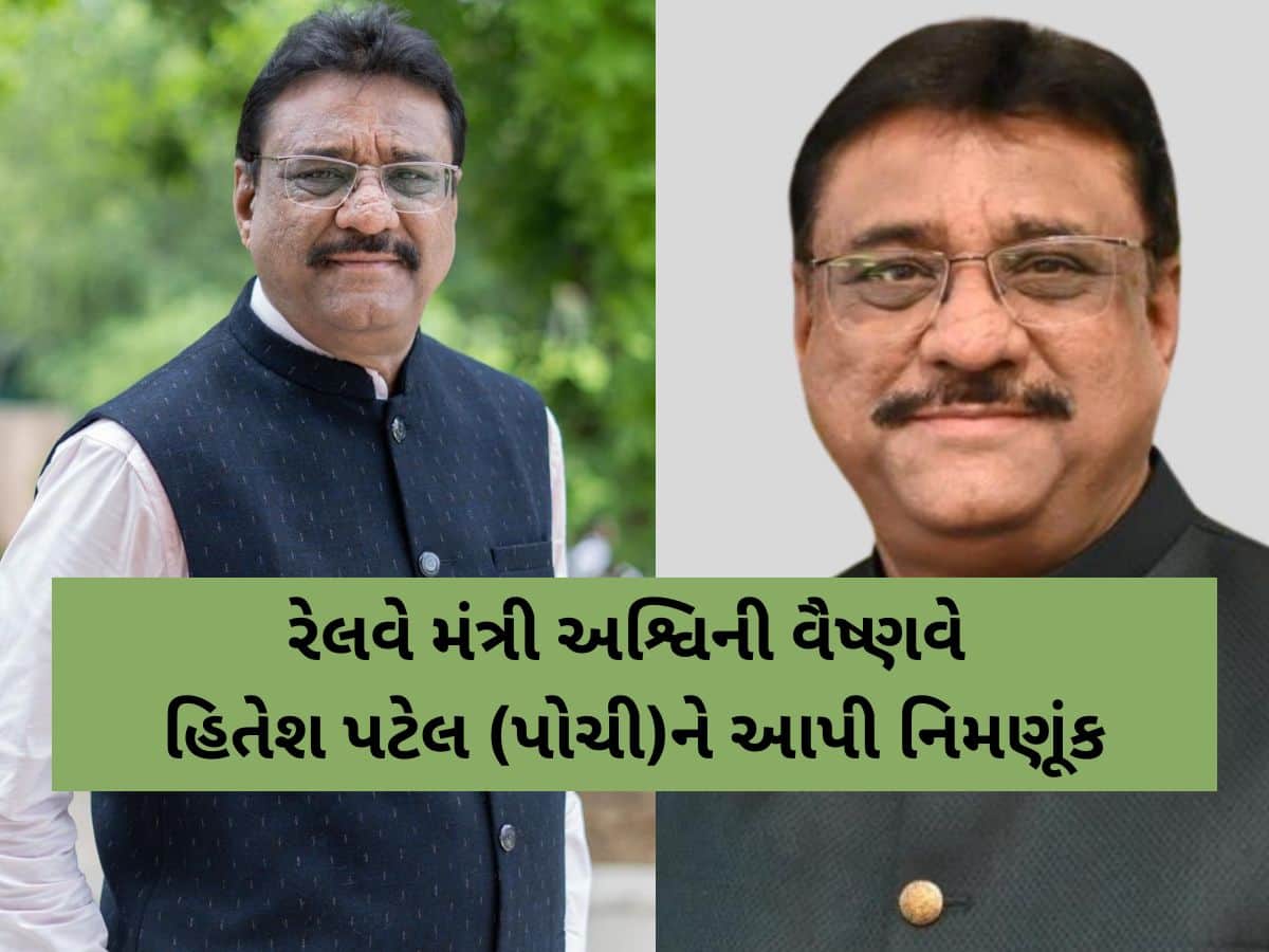 ભાજપ મીડિયા સેલના હિતેશ પટેલની રેલવેની ZRUC તેમજ ટેલિફોન એડવાઈઝરી કમિટીમાં મહત્વપૂર્ણ નિમણૂંક
