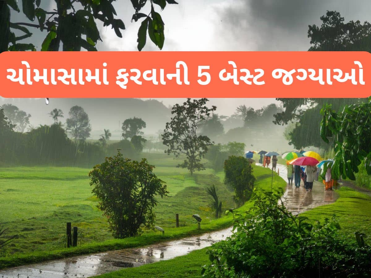Monsoon Getaways In India: ચોમાસામાં ફરવાની મજા આવે એવી અને ગુજરાતની નજીક આવેલી 5 સુંદર જગ્યાઓ