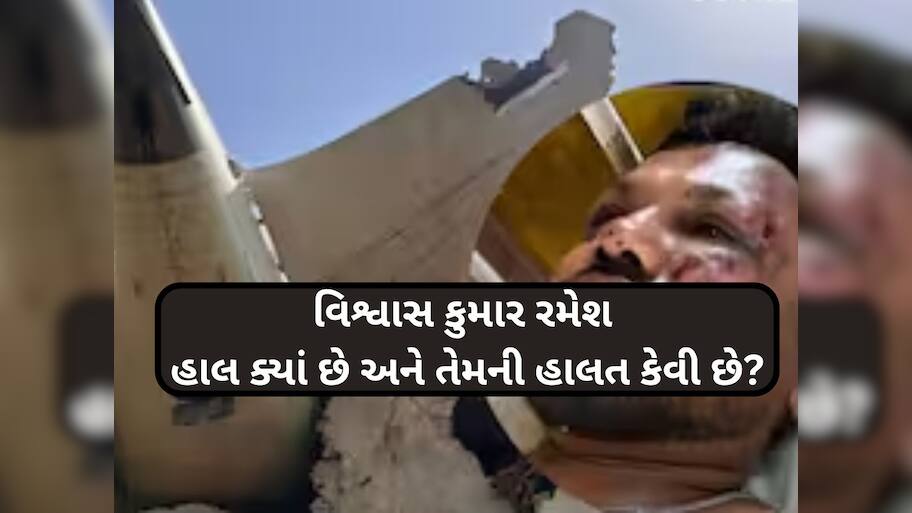 મોતનું ભયાનક મંજર વિશ્વાસનું છોડતું નથી પીછો! એર ઇન્ડિયા દુર્ઘટનામાં બચેલો વિશ્વાસ ક્યાં છે?