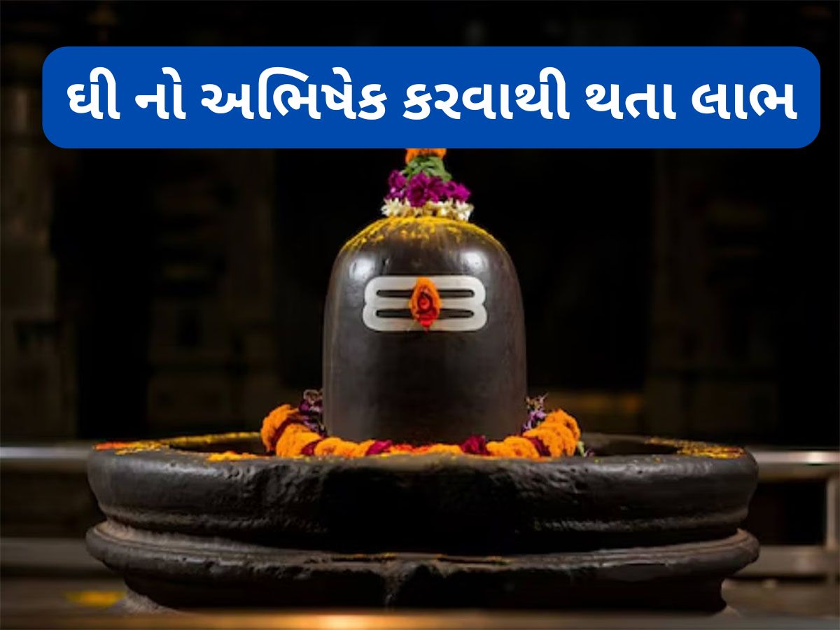 Ghee Abhishek on Shivling: આ મંત્ર સાથે શિવલિંગ પર ચઢાવવું ઘી, મહાદેવની કૃપાથી ઘરમાં વધશે ધનની આવક Ghee Abhishek on Shivling: આ મંત્ર સાથે શિવલિંગ પર ચઢાવવું ઘી, મહાદેવની કૃપાથી ઘરમાં વધશે ધનની આવક