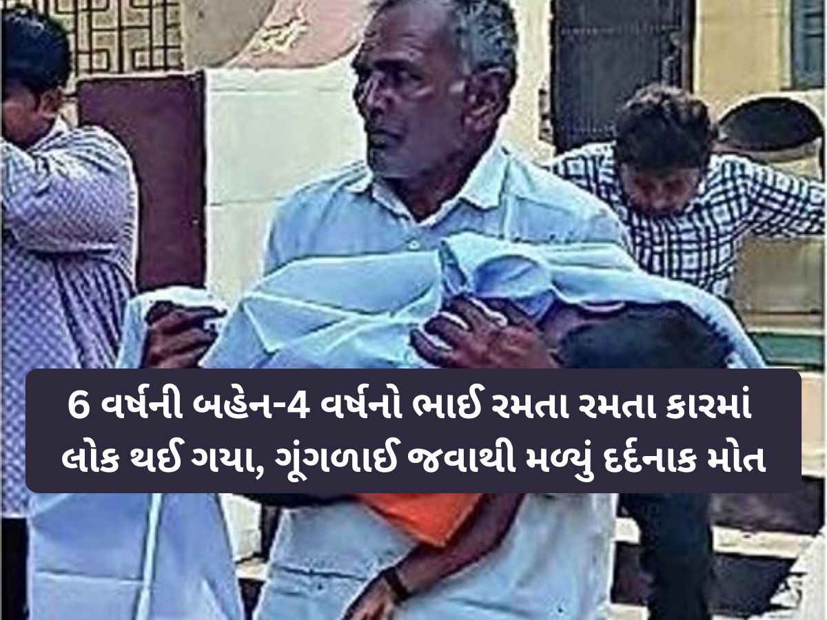 માવતર માટે લાલબત્તી સમાન કિસ્સો! કાર લોક થઈ જતાં સગા ભાઈ-બહેનના શ્વાસ રૂંધાઈ જતાં મોત માવતર માટે લાલબત્તી સમાન કિસ્સો! કાર લોક થઈ જતાં સગા ભાઈ-બહેનના શ્વાસ રૂંધાઈ જતાં મોત
