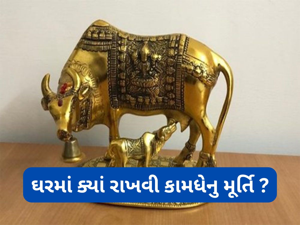 Kamdhenu: કામધેનુ ગાયની મૂર્તિ ઘરમાં રાખવાથી થતા લાભ વિશે જાણો Kamdhenu: કામધેનુ ગાયની મૂર્તિ ઘરમાં રાખવાથી થતા લાભ વિશે જાણો
