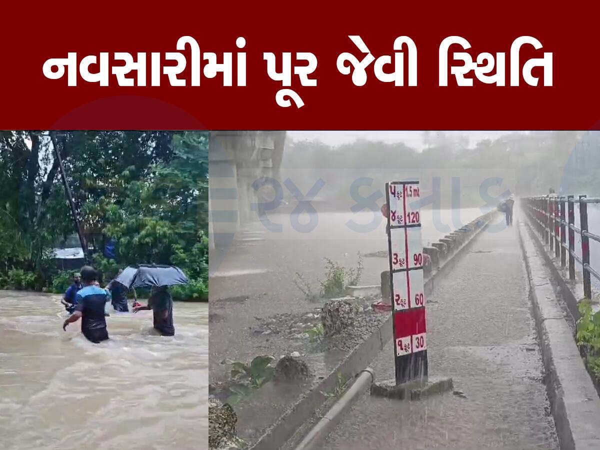 નવસારીમાં મેઘાની ધમાકેદાર બેટિંગ; આ વિસ્તારોમાં અઢી ઇંચ વરસાદથી જનજીવન અસ્તવ્યસ્ત નવસારીમાં મેઘાની ધમાકેદાર બેટિંગ; આ વિસ્તારોમાં અઢી ઇંચ વરસાદથી જનજીવન અસ્તવ્યસ્ત