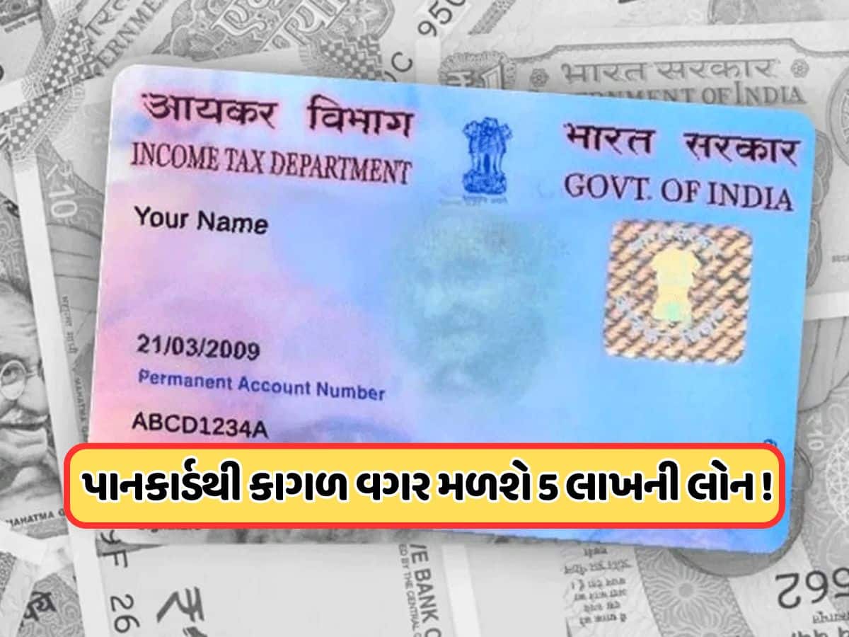 અડધા ભારતને નથી ખબર! પાન કાર્ડ પર પણ મળે છે 5 લાખની લોન, ફક્ત આ સ્ટેપ્સ કરો ફોલો