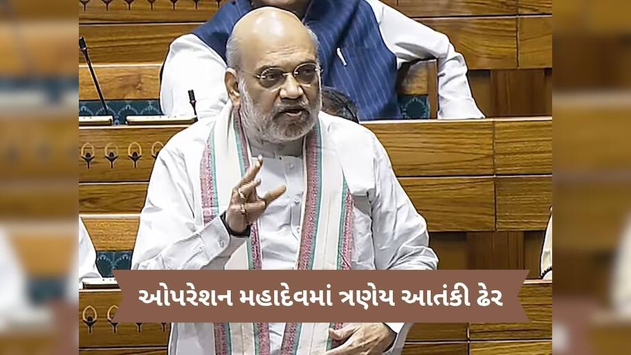  પહેલગામ હુમલાના ત્રણેય આતંકી ઓપરેશન મહાદેવમાં ઠાર, અમિત શાહે લોકસભામાં આપી જાણકારી
