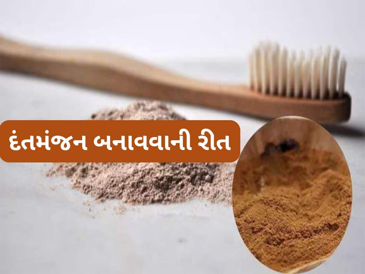 Dant Manjan: પેઢામાં સડો નહીં થાય અને દાંત પણ મોતી જેવા સફેદ રહેશે, ઘરે બનાવેલા દંતમંજનથી દાંત કરો સાફ