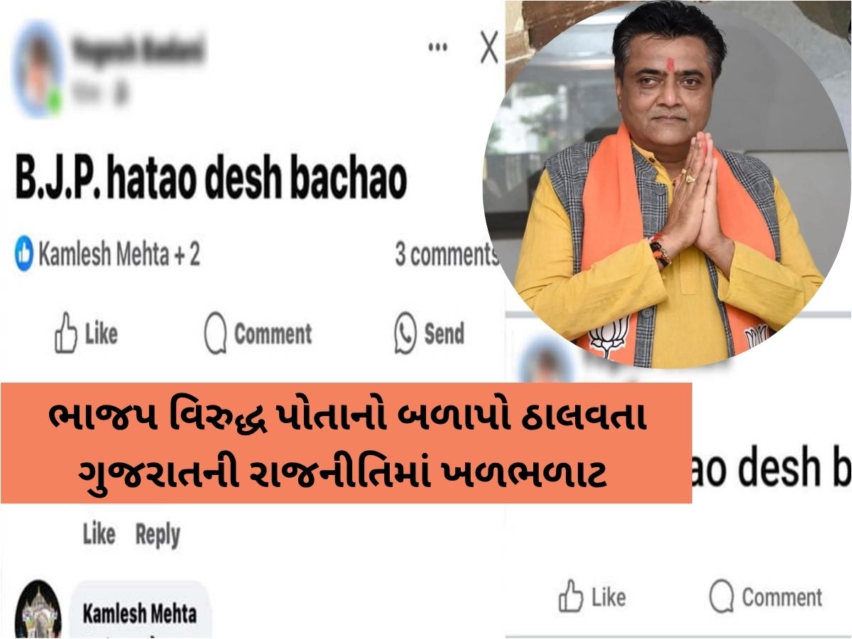 'BJP હટાવો દેશ બચાવો', ભાવનગરના સિનિયર ભાજપ નેતાની વિવાદિત પોસ્ટ, પાર્ટી વિરુદ્ધ બળાપો ઠાલવ્યો! 'BJP હટાવો દેશ બચાવો', ભાવનગરના સિનિયર ભાજપ નેતાની વિવાદિત પોસ્ટ, પાર્ટી વિરુદ્ધ બળાપો ઠાલવ્યો!