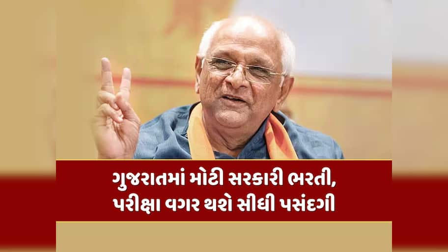ગુજરાતમાં મોટી સરકારી ભરતી, ધોરણ 10-12 પાસ માટે સુવર્ણ તક, પરીક્ષા વગર થશે સીધી પસંદગી