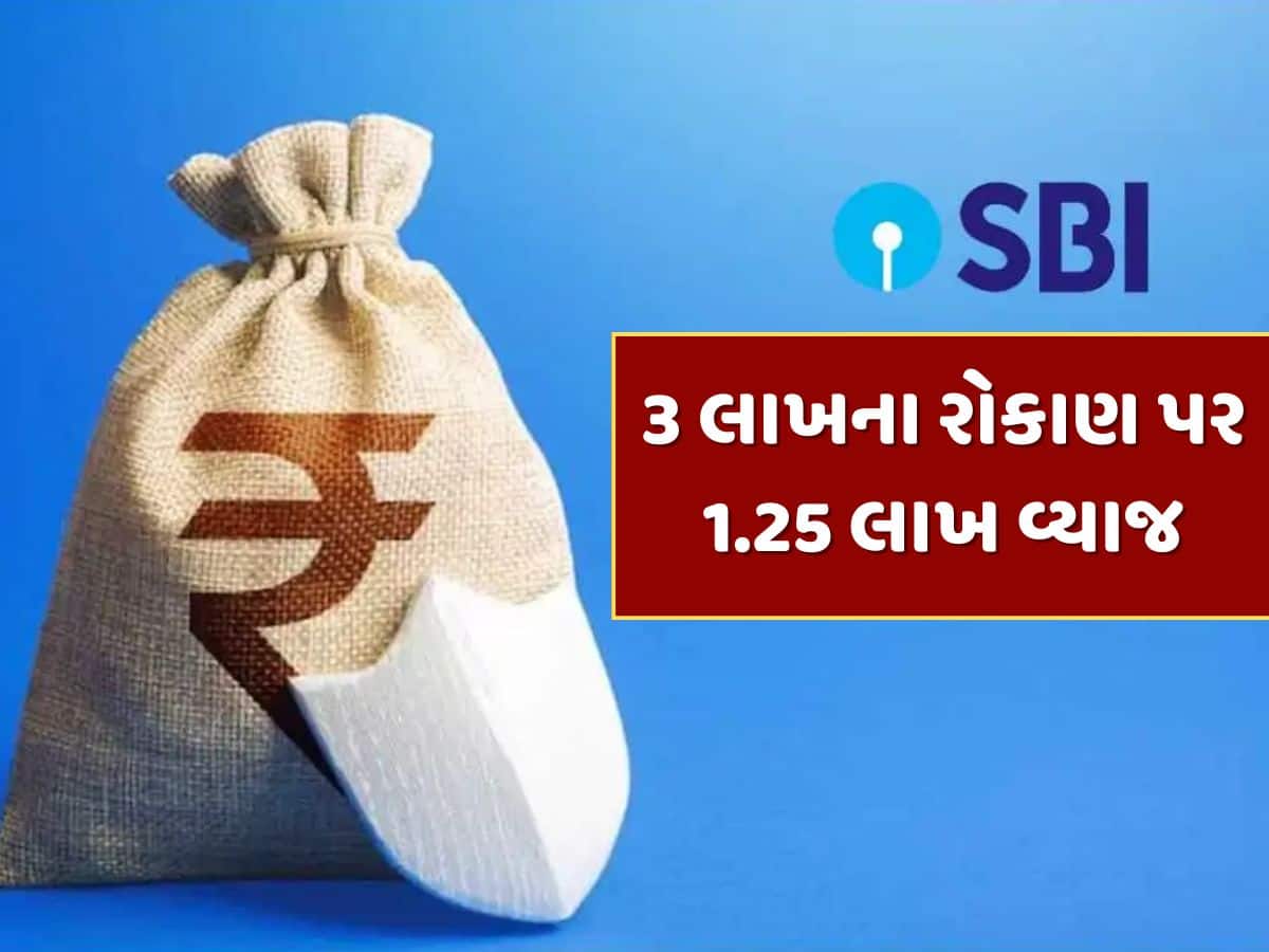 SBI FD Scheme : SBIની આ સ્કીમ છે શાનદાર, રૂપિયા 3 લાખના રોકાણ પર મળશે 1,25, 478 રૂપિયા વ્યાજ 
