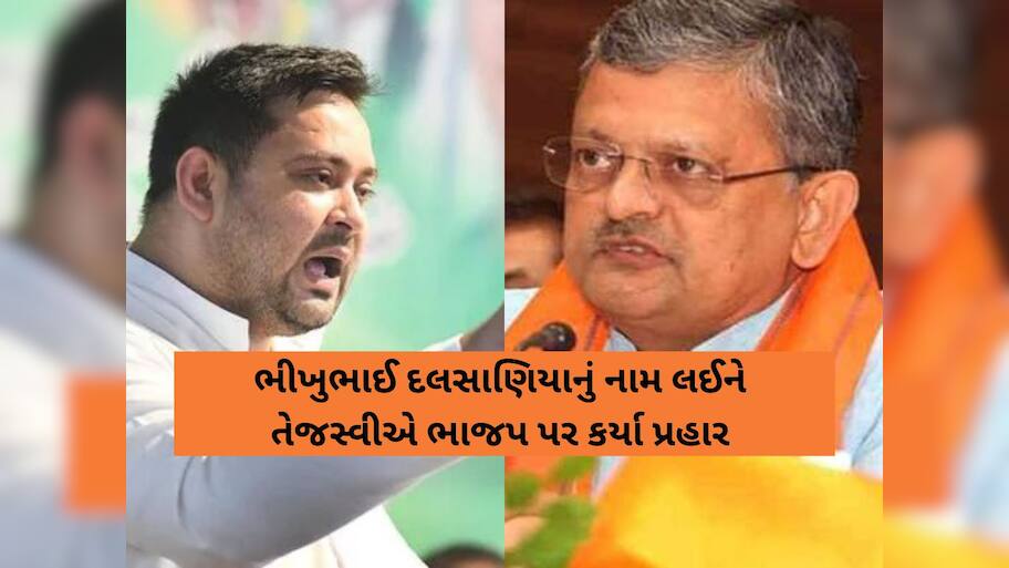 'ગુજરાતના લોકો બિહારમાં બની રહ્યા છે મતદાર', ભીખુભાઈ દલસાણિયાનું નામ ચર્ચામાં; તેજસ્વીએ કર્યા પ્રહાર