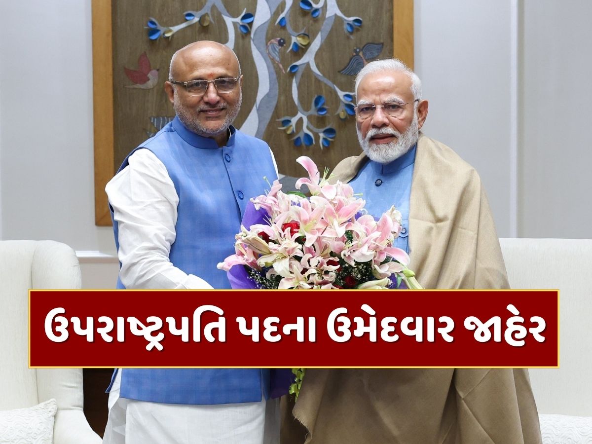 આખરે NDAને ઉપરાષ્ટ્રપતિ પદના ઉમેદવાર મળી ગયા, જેપી નડ્ડાએ કરી જાહેરાત આખરે NDAને ઉપરાષ્ટ્રપતિ પદના ઉમેદવાર મળી ગયા, જેપી નડ્ડાએ કરી જાહેરાત