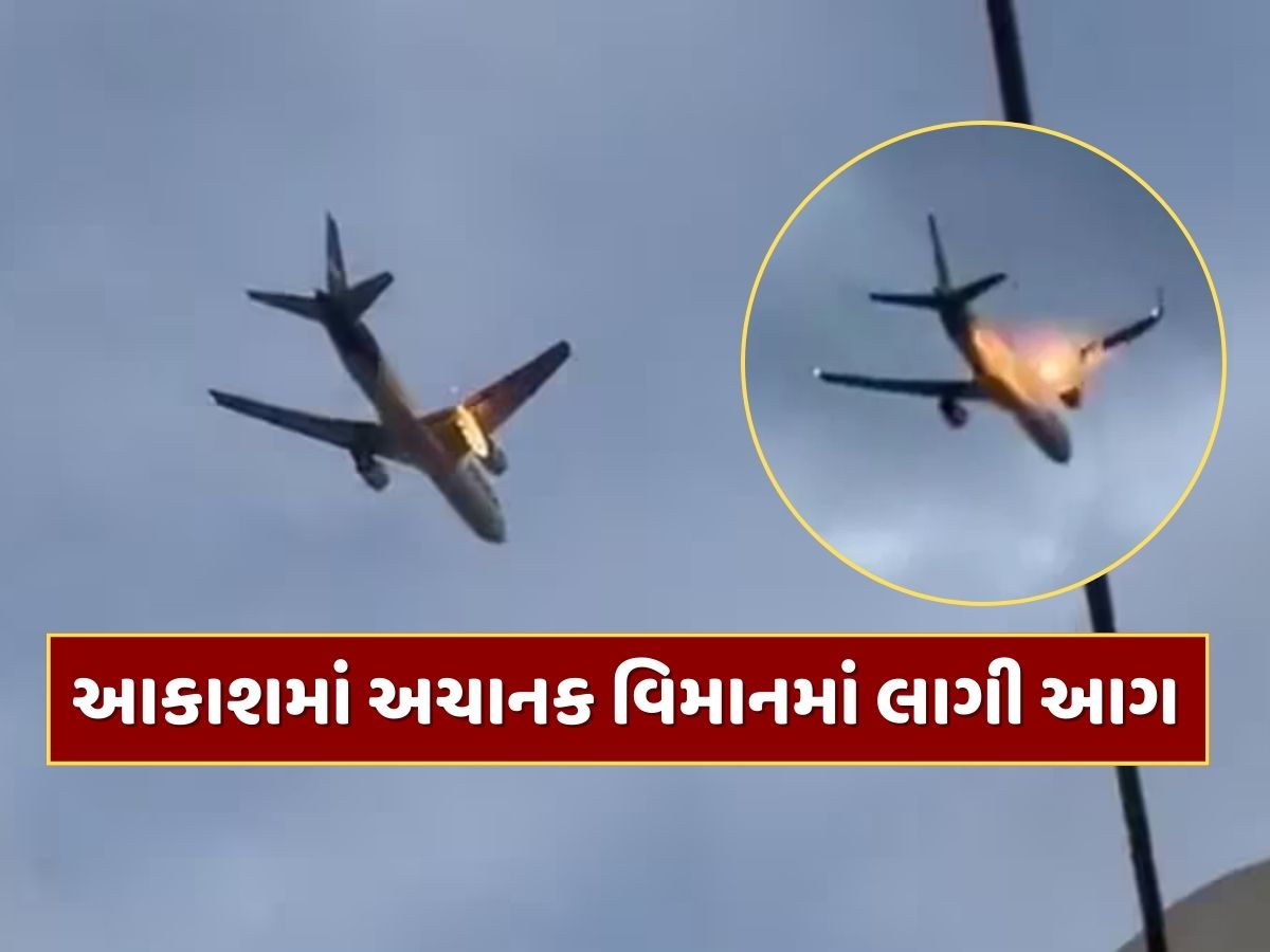 આકાશમાં અચાનક સળગવા લાગ્યું વિમાન, 281 લોકોના જીવ તાળવે ચોટ્યા, જુઓ ભયાનક Video આકાશમાં અચાનક સળગવા લાગ્યું વિમાન, 281 લોકોના જીવ તાળવે ચોટ્યા, જુઓ ભયાનક Video
