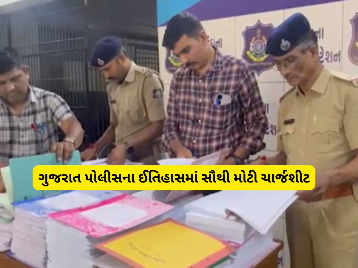ગુજરાતના ઈતિહાસમાં પહેલીવાર 1 લાખ 50 હજાર પાનાની ચાર્જશીટ કરાઈ, 1550 કરોડના કૌભાંડનો છે મામલો ગુજરાતના ઈતિહાસમાં પહેલીવાર 1 લાખ 50 હજાર પાનાની ચાર્જશીટ કરાઈ, 1550 કરોડના કૌભાંડનો છે મામલો