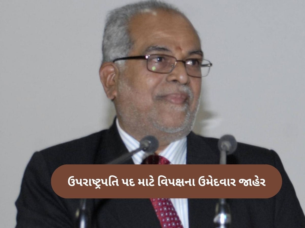 B Sudershan Reddy: વિપક્ષે જાહેર કર્યા ઉપરાષ્ટ્રપતિ પદના ઉમેદવાર, જાણો કોણ છે સુદર્શન રેડ્ડી? B Sudershan Reddy: વિપક્ષે જાહેર કર્યા ઉપરાષ્ટ્રપતિ પદના ઉમેદવાર, જાણો કોણ છે સુદર્શન રેડ્ડી?