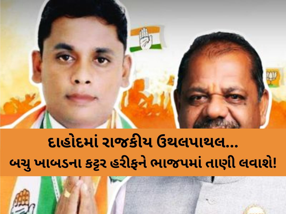 દાહોદમાં 'ઓપરેશન કમલ'ની તૈયારીમાં! આ નેતાને BJPમાં તાણી બચુ ખાબડને રાજકીય રીતે વેતરી નાંખશે! દાહોદમાં 'ઓપરેશન કમલ'ની તૈયારીમાં! આ નેતાને BJPમાં તાણી બચુ ખાબડને રાજકીય રીતે વેતરી નાંખશે!