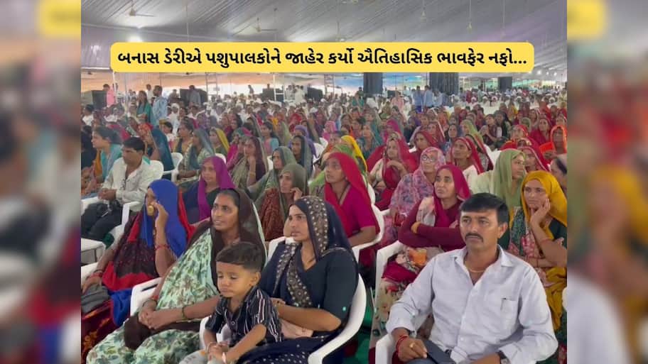 બનાસની બહેનોની ખુશી છલકાઈ! મેં વર્ષમાં 2 કરોડ 4 લાખનું દૂધ ડેરીમાં ભરાવ્યું છે, મારો પ્રથમ નંબર આવ્યો 