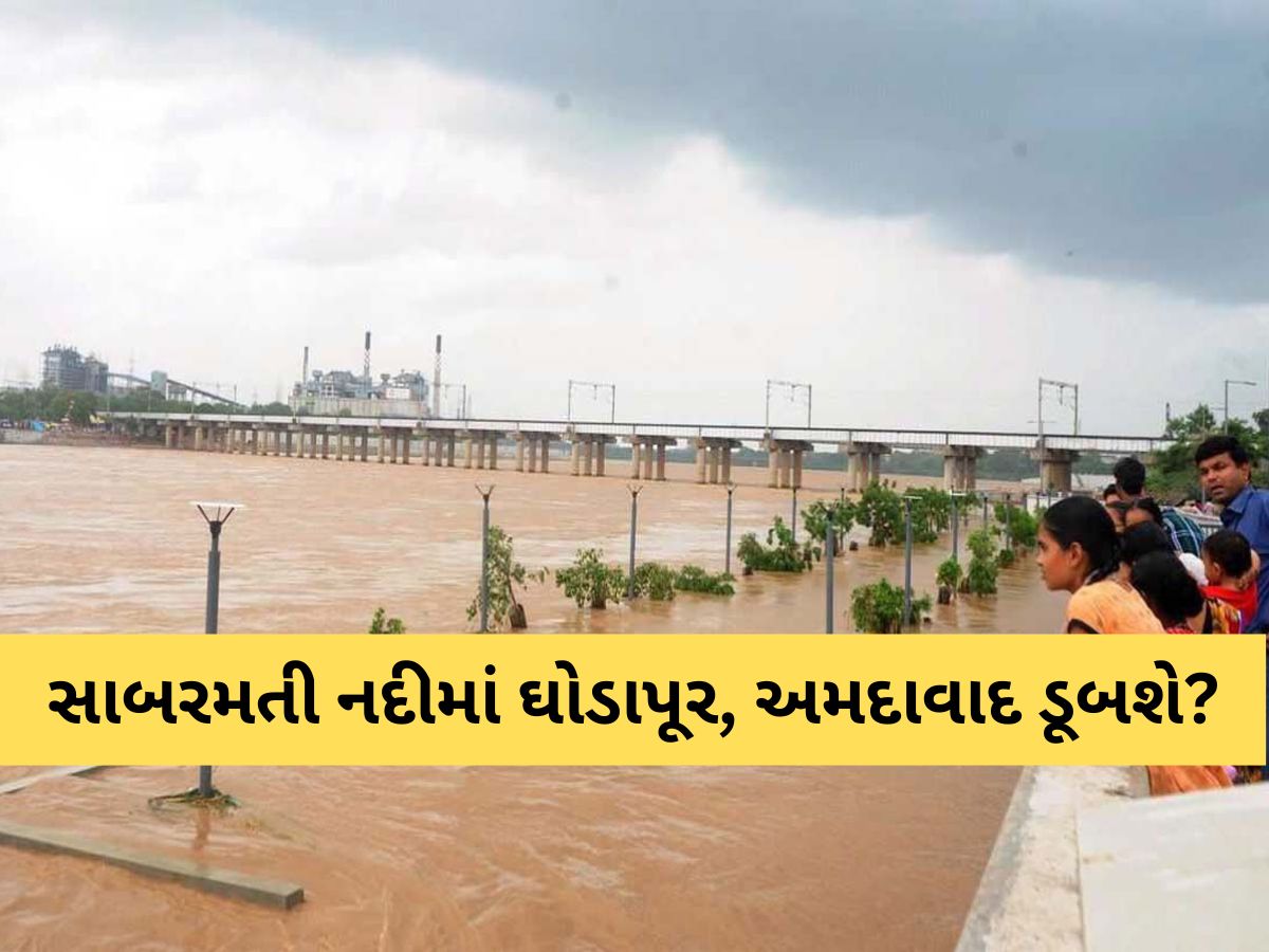 અમદાવાદ ડૂબશે? ધરોઈ ડેમમાંથી છોડાયું પાણી, સાબરમતી નદી છલોછલ, અનેક ગામોને કરાયા એલર્ટ અમદાવાદ ડૂબશે? ધરોઈ ડેમમાંથી છોડાયું પાણી, સાબરમતી નદી છલોછલ, અનેક ગામોને કરાયા એલર્ટ