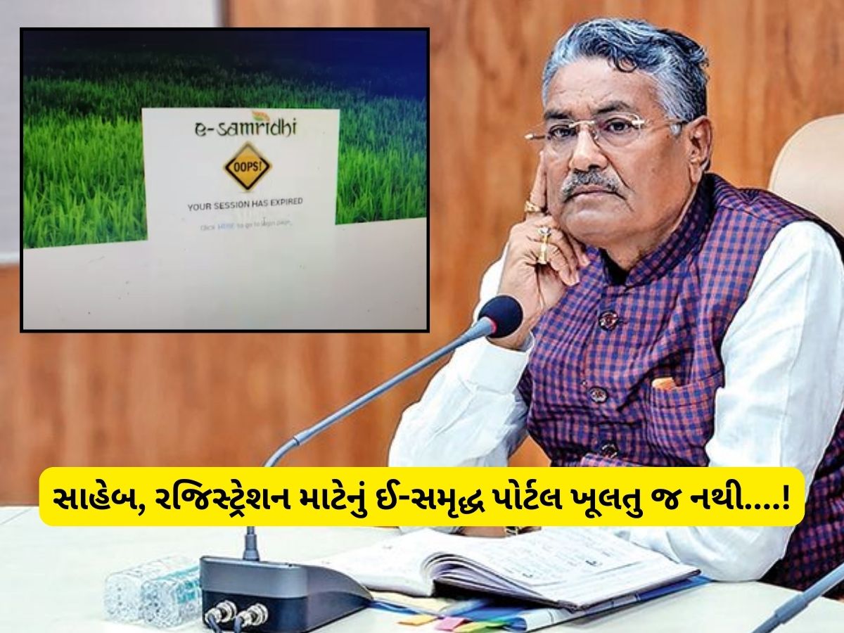 સરકારે મોટા ઉપાડે ટેકાના ભાવે ખરીદીની જાહેરાત તો કરી, પણ હવે ઓનલાઈન પોર્ટલ ખૂલતુ નથી સરકારે મોટા ઉપાડે ટેકાના ભાવે ખરીદીની જાહેરાત તો કરી, પણ હવે ઓનલાઈન પોર્ટલ ખૂલતુ નથી