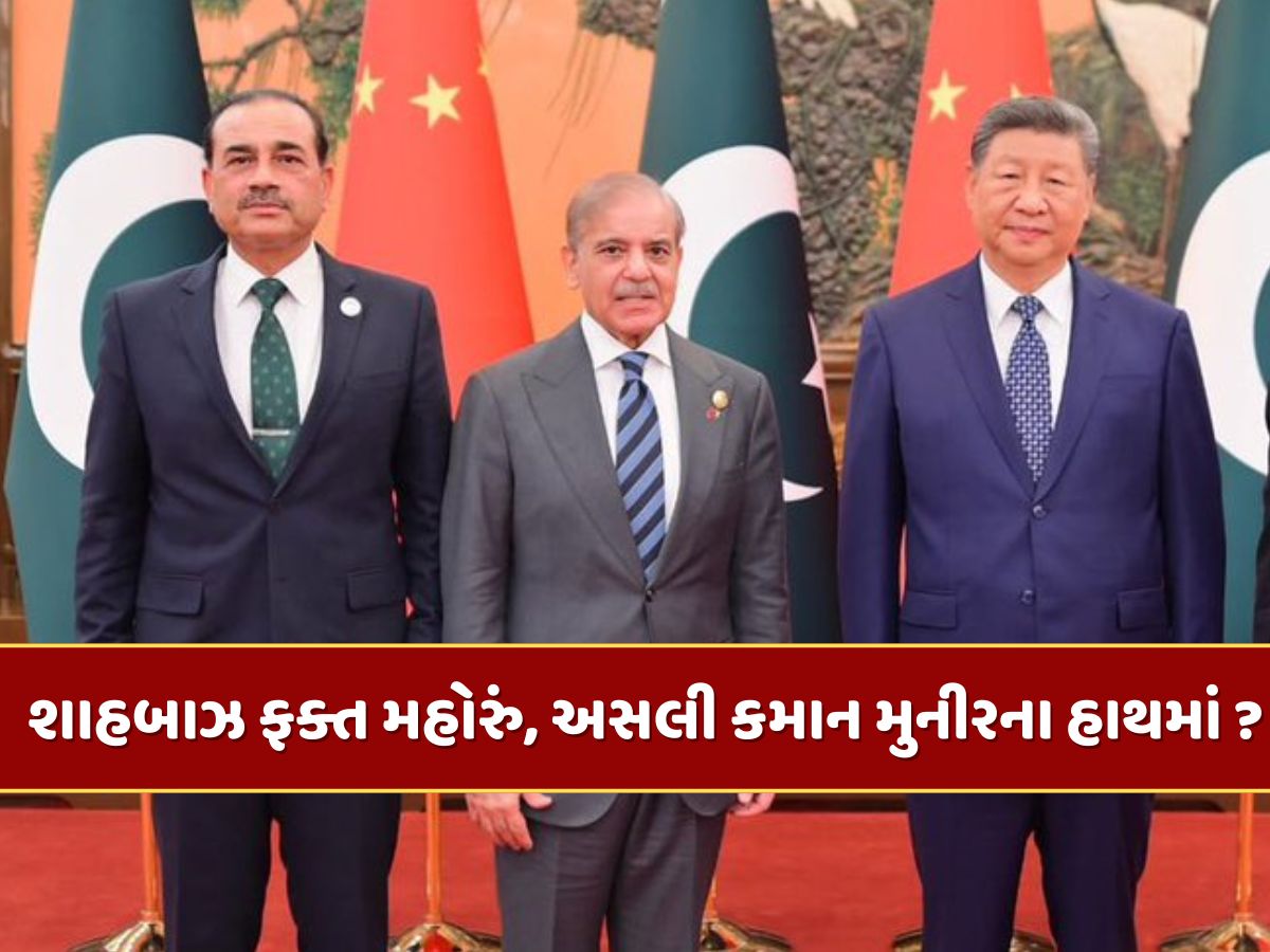 શાહબાઝ ફક્ત મહોરું, અસલી કમાન મુનીરના હાથમાં ? SCO સમિટમાં આર્મી ચીફની હાજરી બાદ ફરી ઉભા થયા સવાલ શાહબાઝ ફક્ત મહોરું, અસલી કમાન મુનીરના હાથમાં ? SCO સમિટમાં આર્મી ચીફની હાજરી બાદ ફરી ઉભા થયા સવાલ