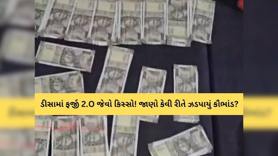 નકલી ચલણી નોટોના બંડલ...ખેતરની ઓરડીમાં ફેક્ટરી! બનાસકાંઠામાં ઝડપાયો 40 લાખની નોટોનો કાંડ