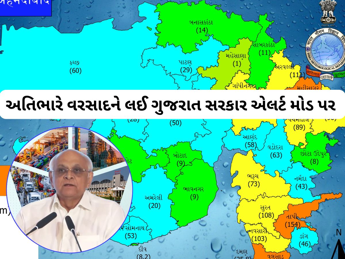 ગુજરાતમાં 6 જિલ્લામાં રેડ એલર્ટ, અતિભારે વરસાદની આગાહી : સરકારે આપ્યો આ આદેશ ગુજરાતમાં 6 જિલ્લામાં રેડ એલર્ટ, અતિભારે વરસાદની આગાહી : સરકારે આપ્યો આ આદેશ