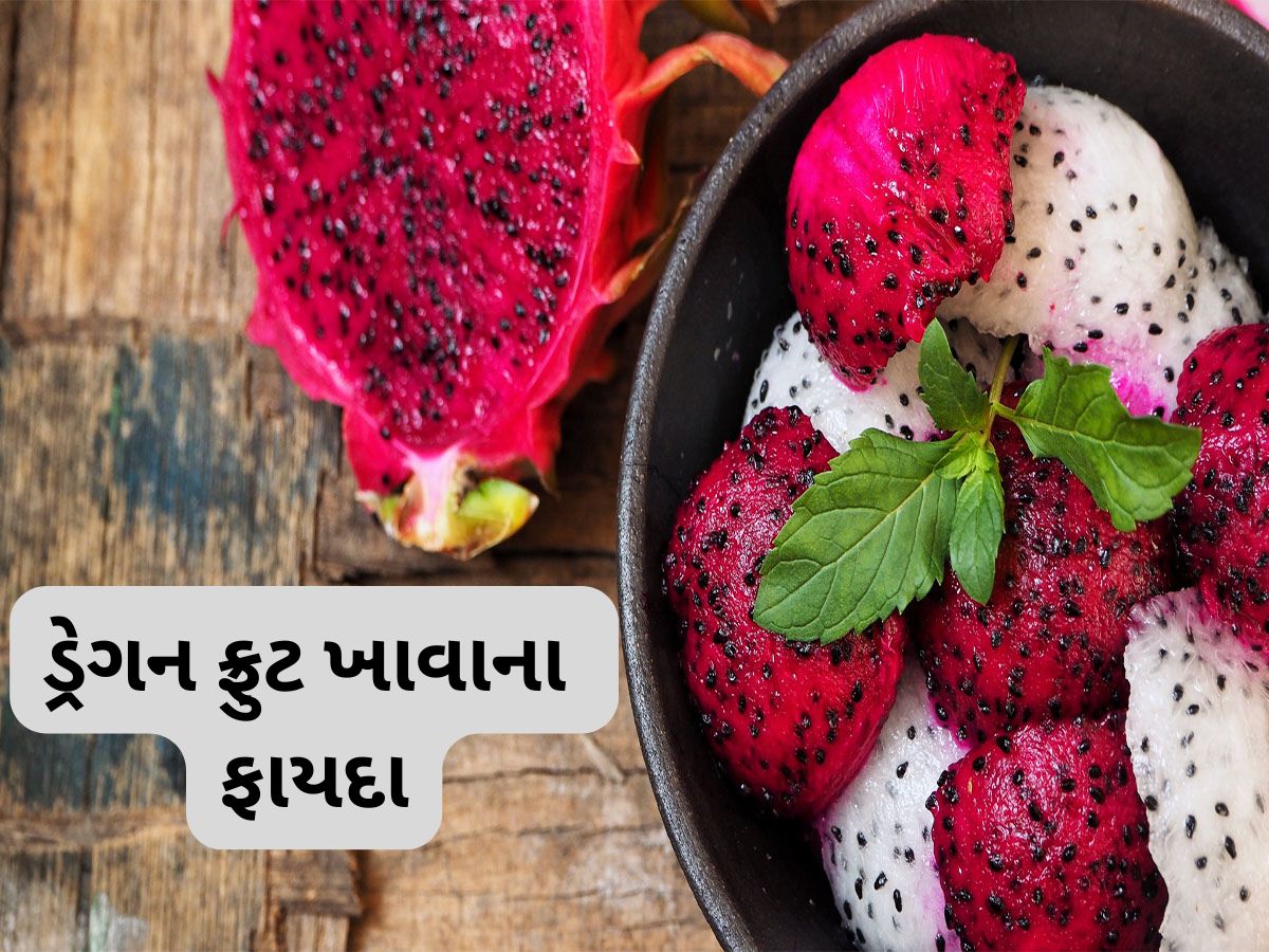 Dragon Fruit: આ રંગીન ફળ છે સુપરફુડ, ડ્રેગન ફ્રુટ ખાવાથી થતા આ ફાયદાઓ વિશે આજ સુધી નહીં જાણ્યું હોય Dragon Fruit: આ રંગીન ફળ છે સુપરફુડ, ડ્રેગન ફ્રુટ ખાવાથી થતા આ ફાયદાઓ વિશે આજ સુધી નહીં જાણ્યું હોય