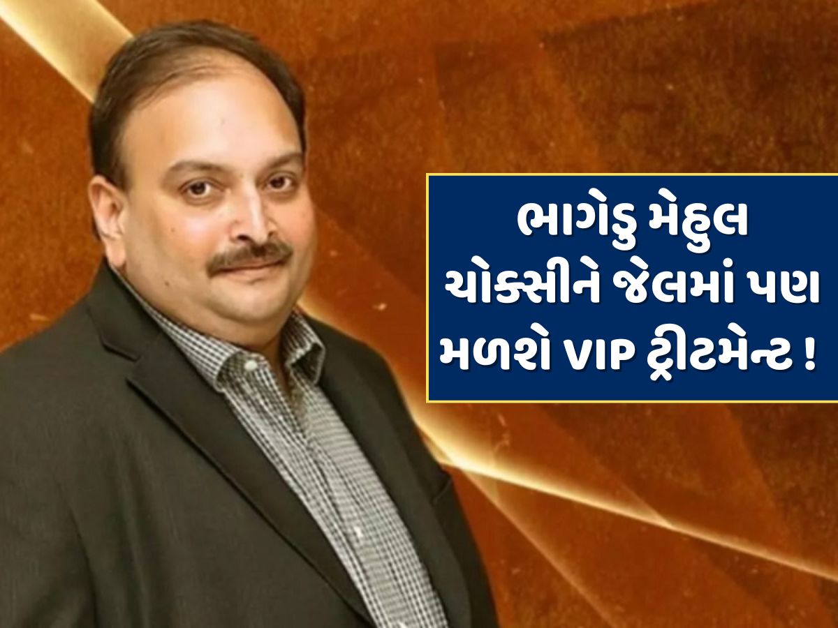 સ્વાદિષ્ટ ભોજન, સ્પોર્ટસ-મનોરંજન માટે સંપૂર્ણ વ્યવસ્થા...ભાગેડુ મેહુલ ચોક્સીને બેરેક નંબર-12માં મળશે શાહી ઠાઠ જેવી સુવિધા! સ્વાદિષ્ટ ભોજન, સ્પોર્ટસ-મનોરંજન માટે સંપૂર્ણ વ્યવસ્થા...ભાગેડુ મેહુલ ચોક્સીને બેરેક નંબર-12માં મળશે શાહી ઠાઠ જેવી સુવિધા!