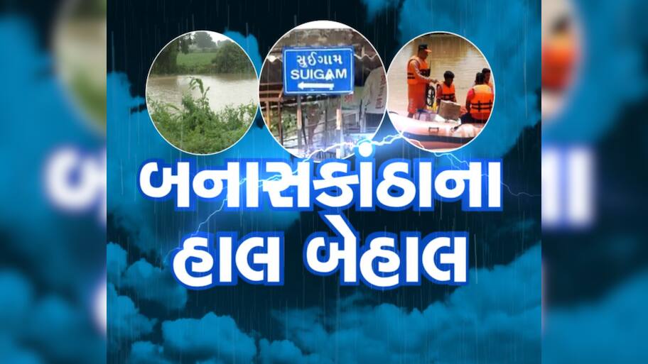  Banaskantha: ઉત્તરમાં 'અનરાધાર આફત' અન્નદાતાના હાલ થયા બેહાલ, વાવનું માડકા હજુ પણ પાણીમાં