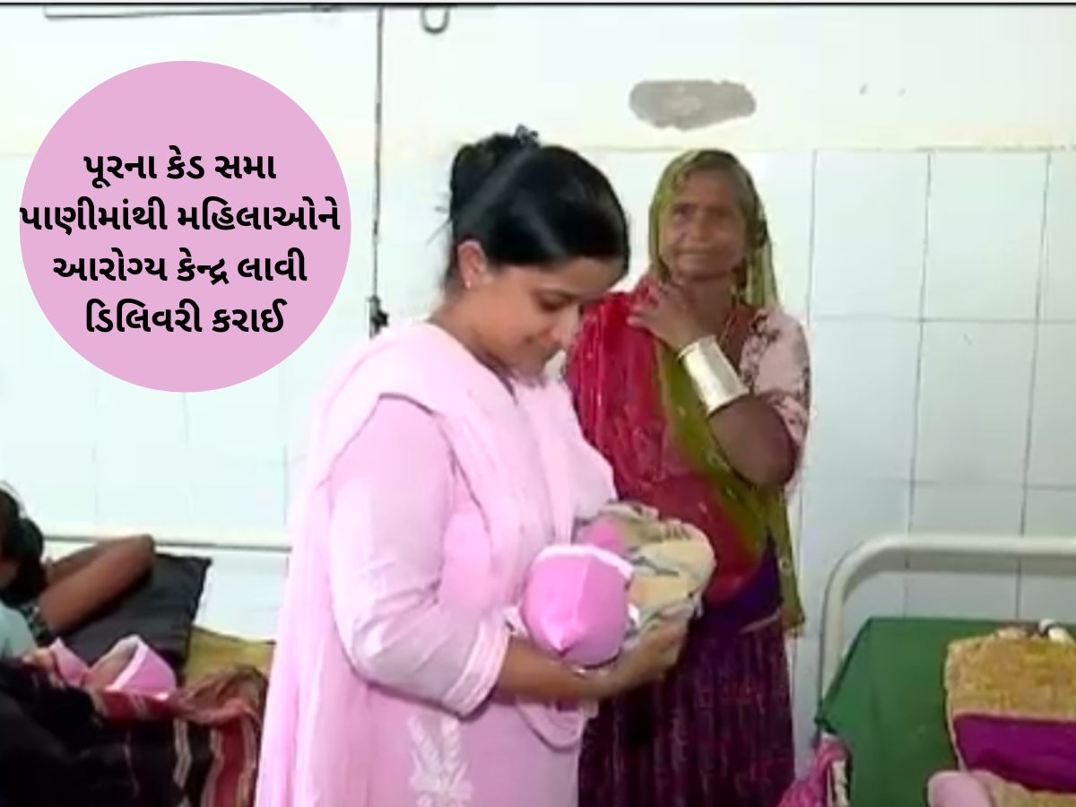 પૂરની સ્થિતિ વચ્ચે બે નવી જિંદગી ખીલી! વાવાઝોડાના કહેર વચ્ચે બે મહિલાઓની થઈ ડિલીવરી પૂરની સ્થિતિ વચ્ચે બે નવી જિંદગી ખીલી! વાવાઝોડાના કહેર વચ્ચે બે મહિલાઓની થઈ ડિલીવરી