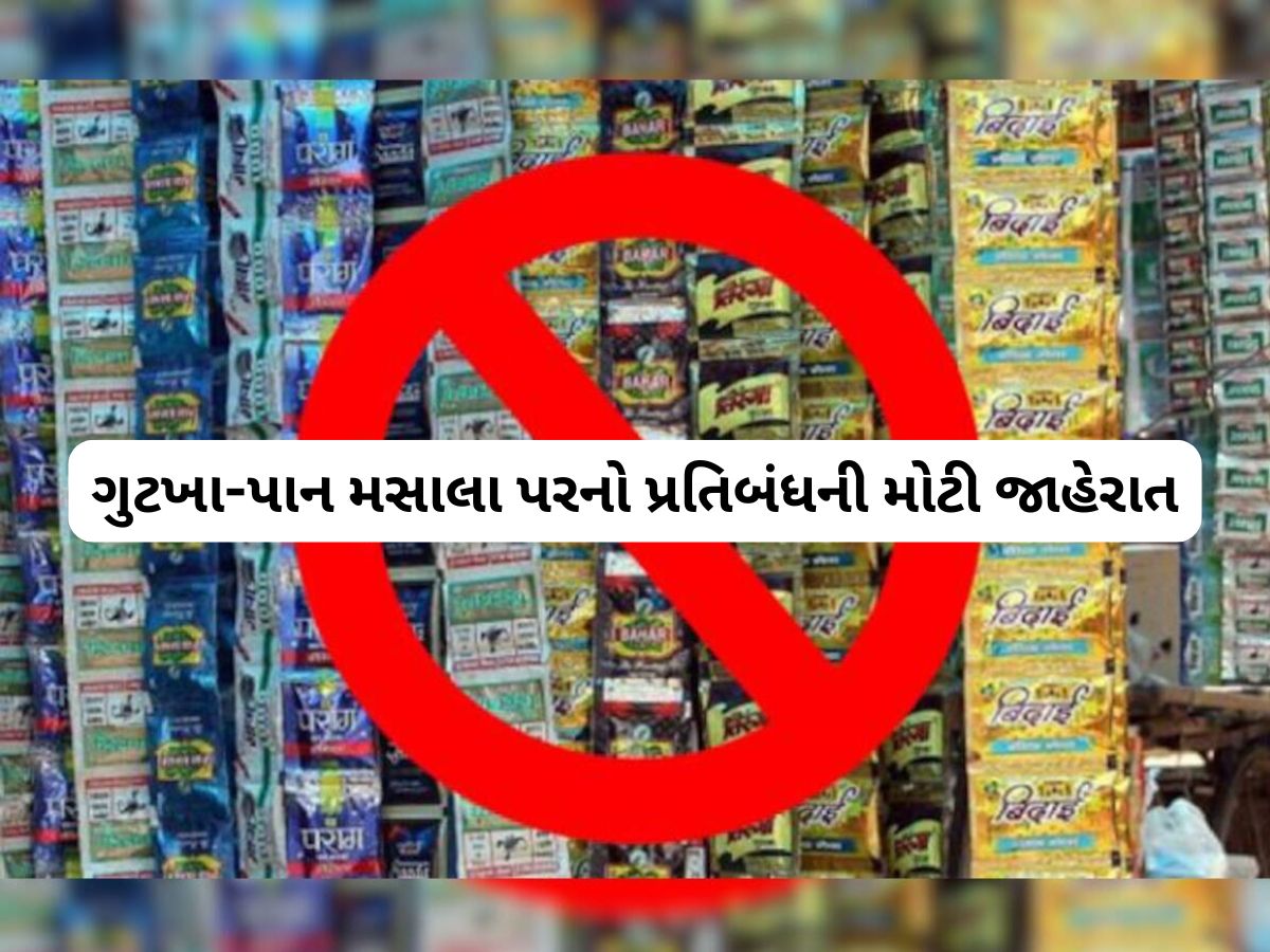 ગુટખા-પાન મસાલાના શોખીનો માટે શોકિંગ સમાચાર, ગુજરાતમાં મૂકાયો પ્રતિબંધ ગુટખા-પાન મસાલાના શોખીનો માટે શોકિંગ સમાચાર, ગુજરાતમાં મૂકાયો પ્રતિબંધ